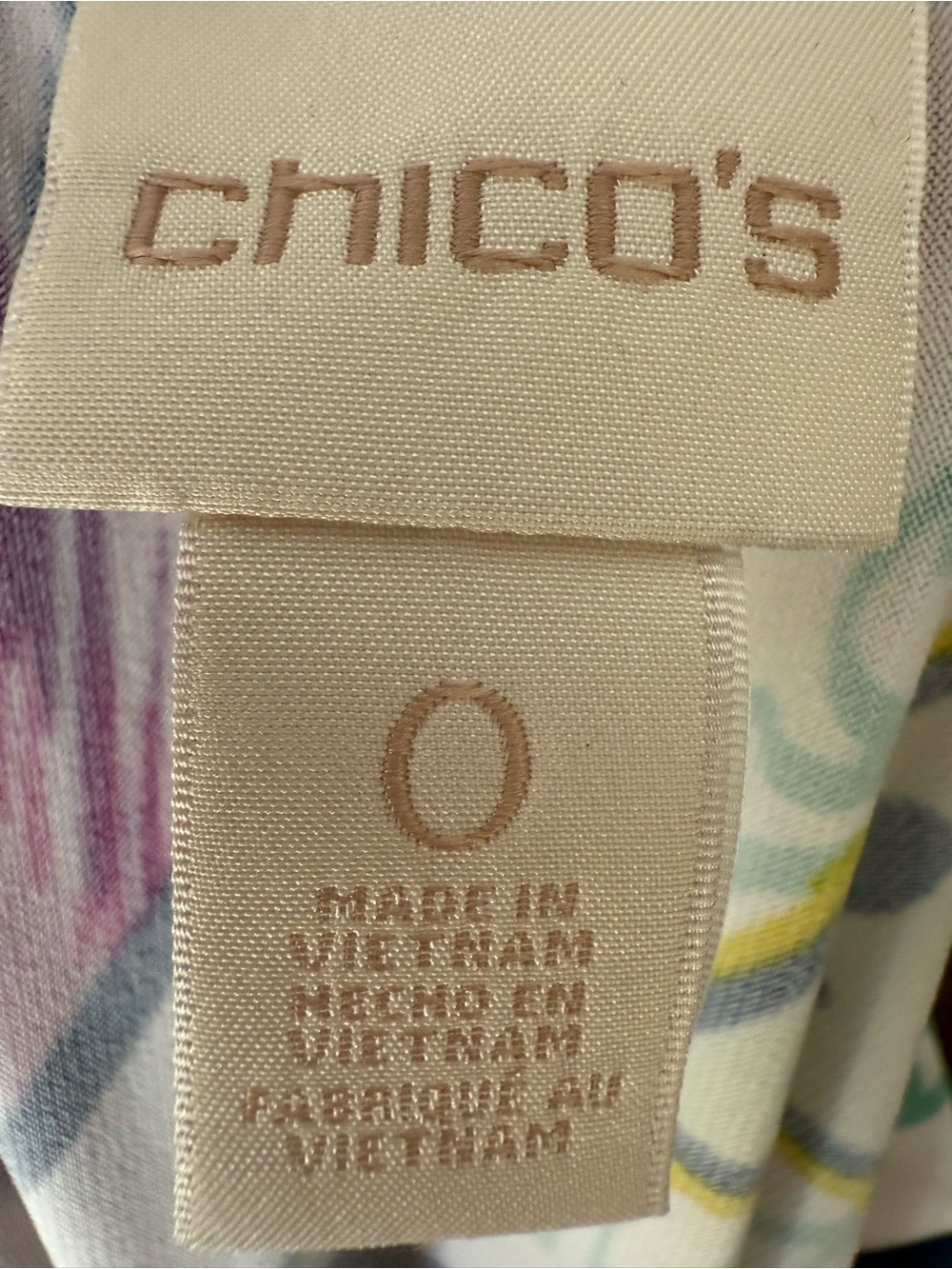 Chico’s Ikat Encounter Hibiscus Flower Maxi Skirt Size 0 (4) - Picture 6 of 8